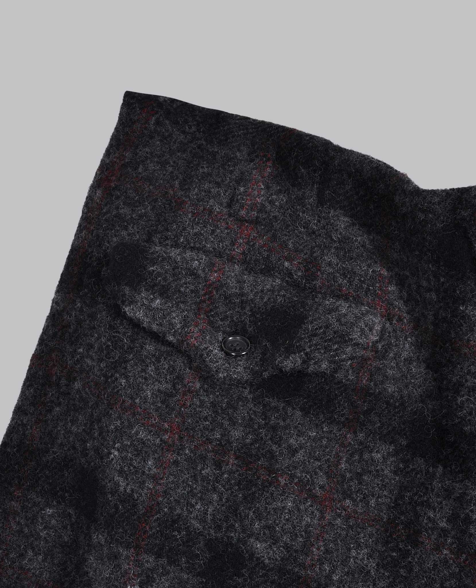 CHECKED WOOL SHORTS - Image 3