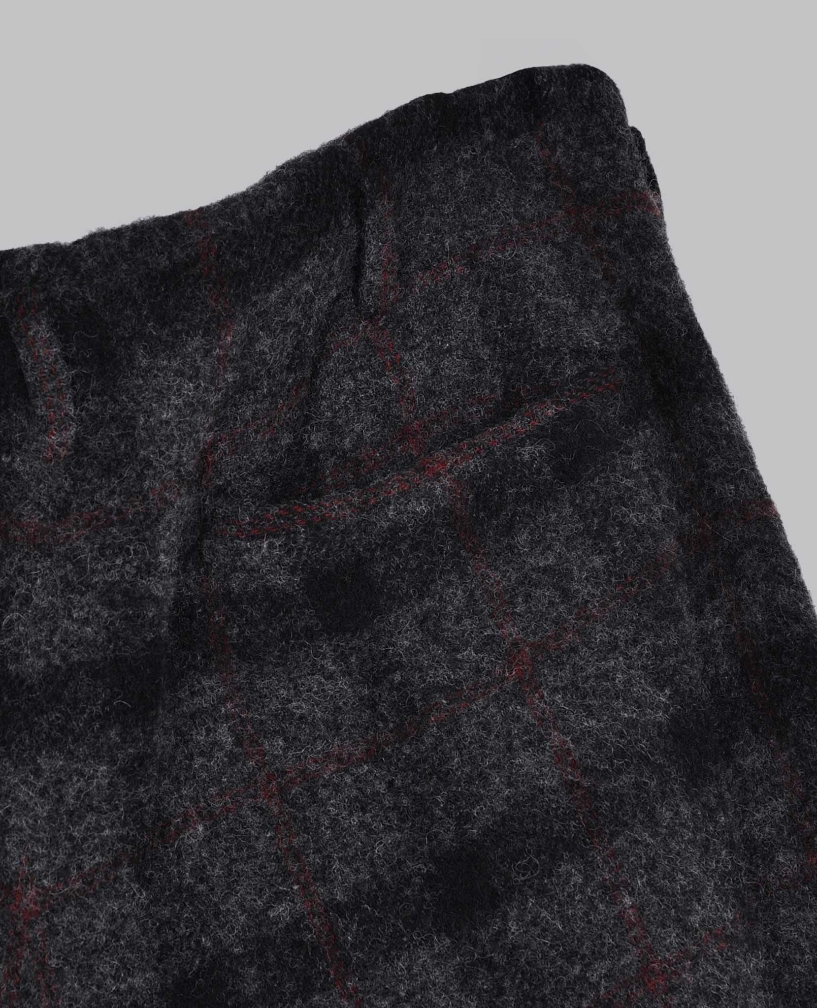 CHECKED WOOL SHORTS - Image 4