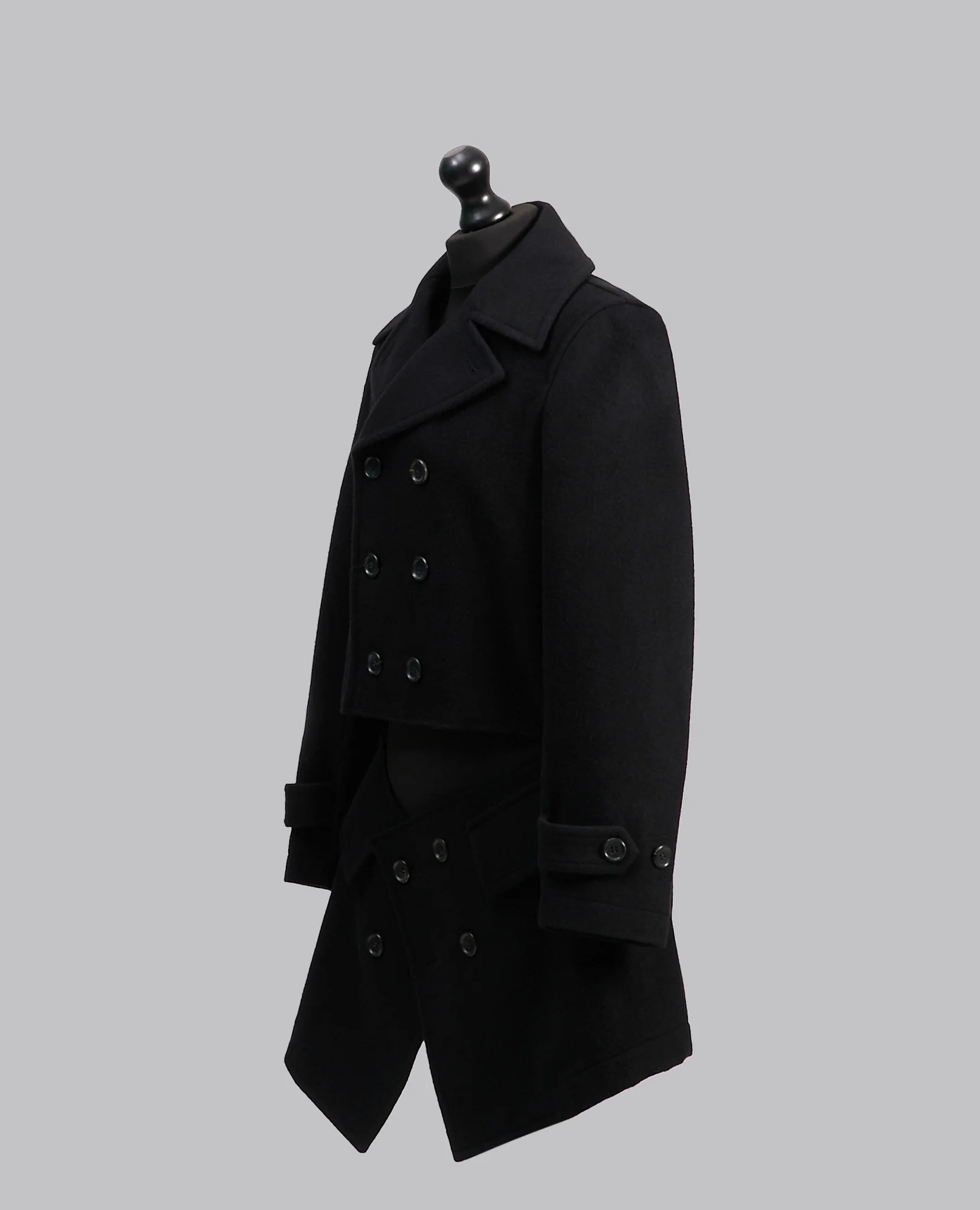DOUBLE BREASTED DROP PANEL COAT - Image 3