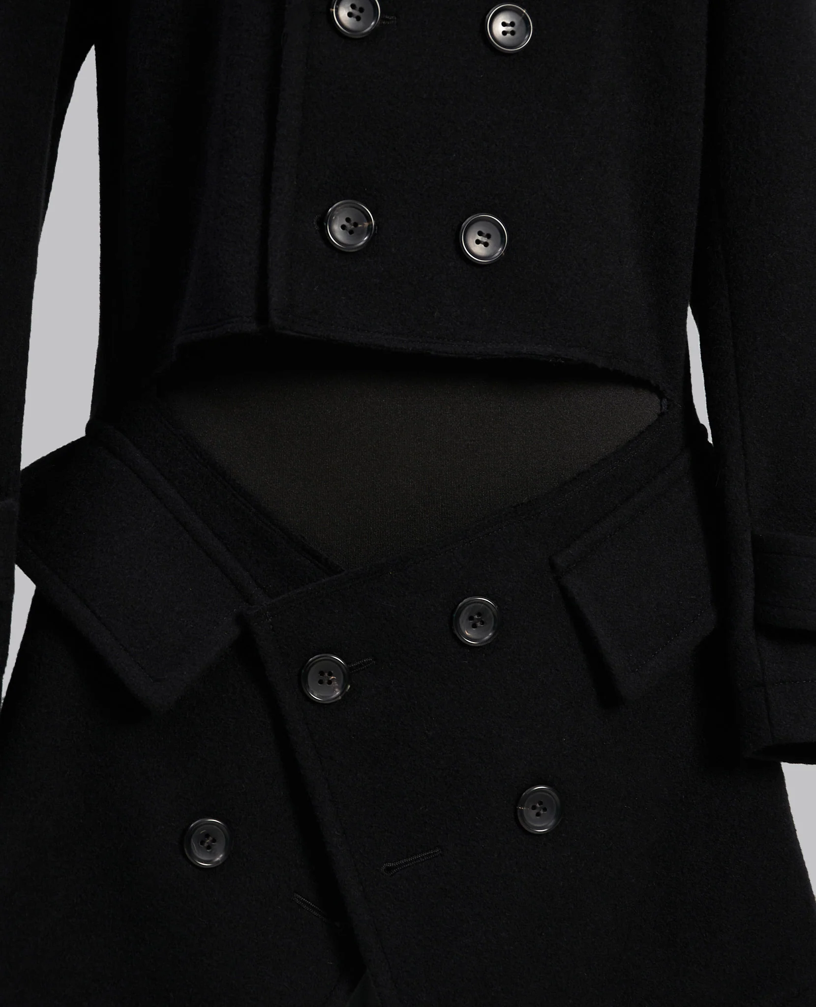 DOUBLE BREASTED DROP PANEL COAT - Image 9