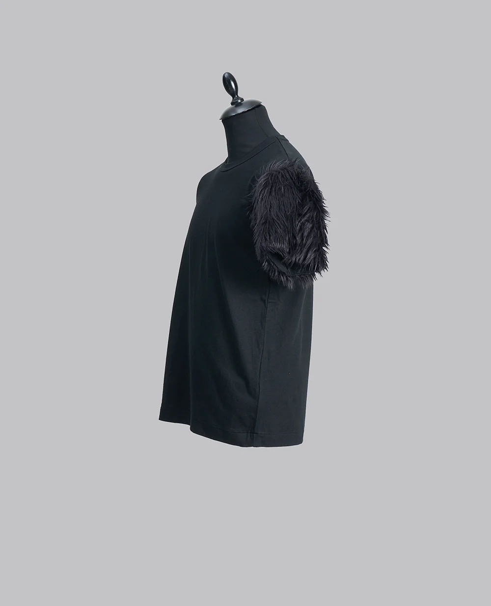 FAUX FUR SLEEVES TEE - Image 3