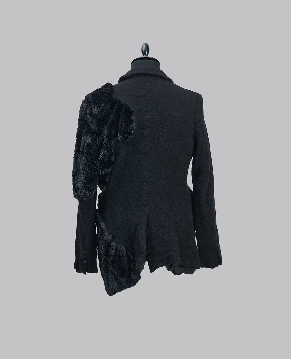 FAUX FUR WOOL JACKET - Image 4