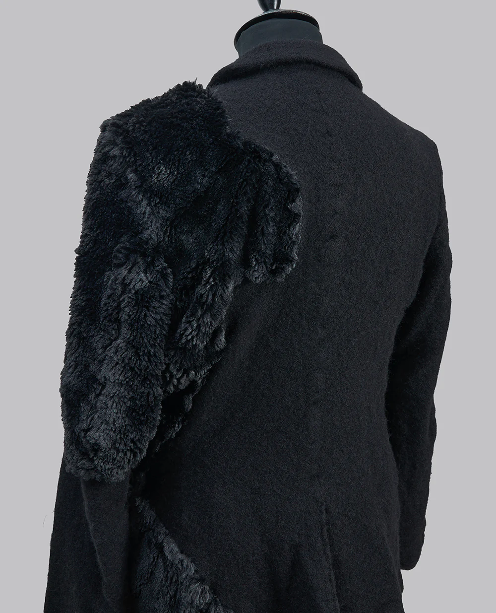FAUX FUR WOOL JACKET - Image 6