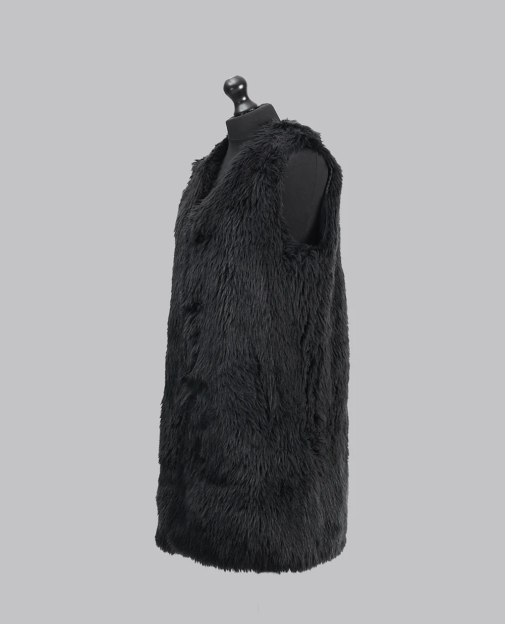 LONG FAUX FUR GILET - Image 3
