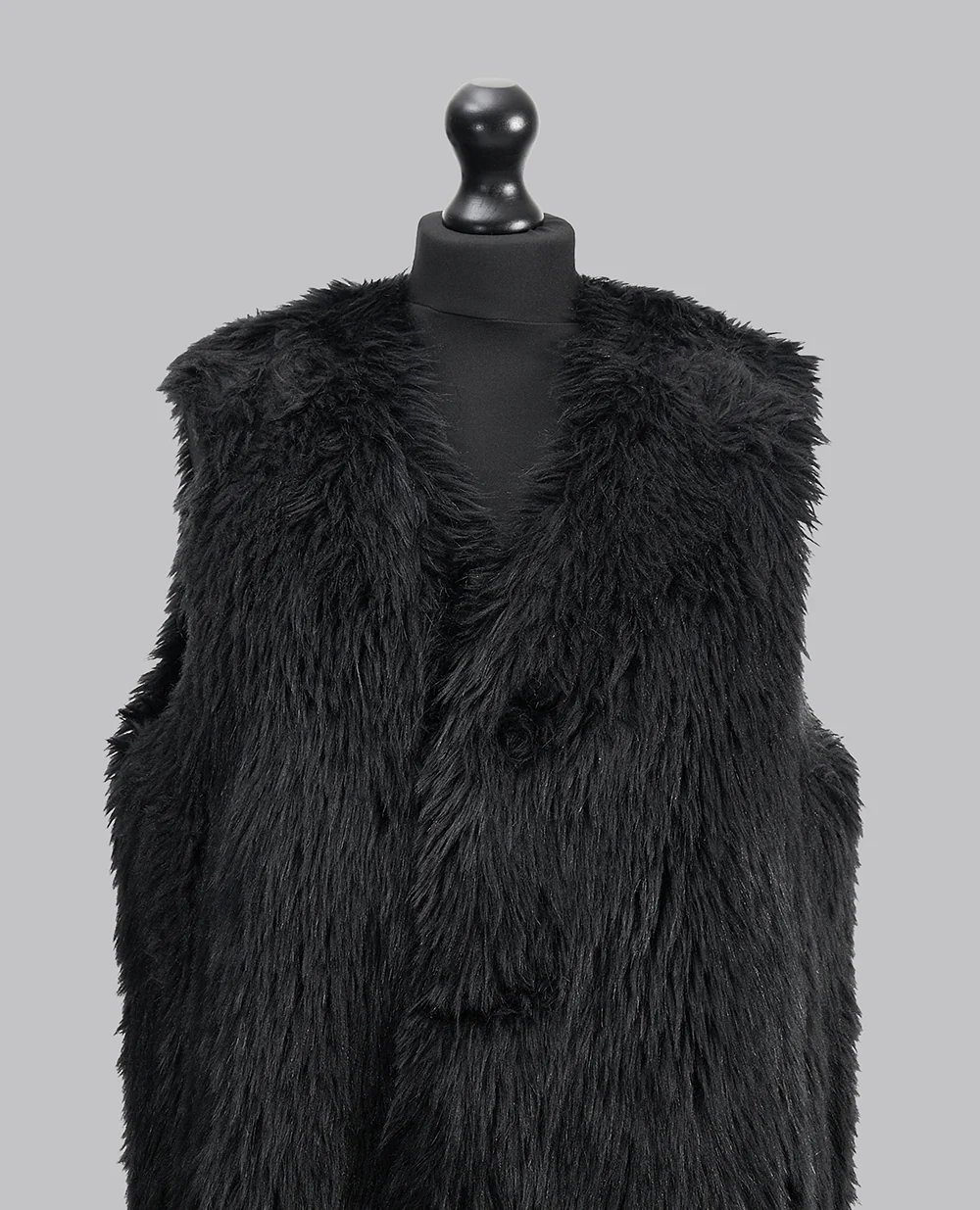 LONG FAUX FUR GILET - Image 6