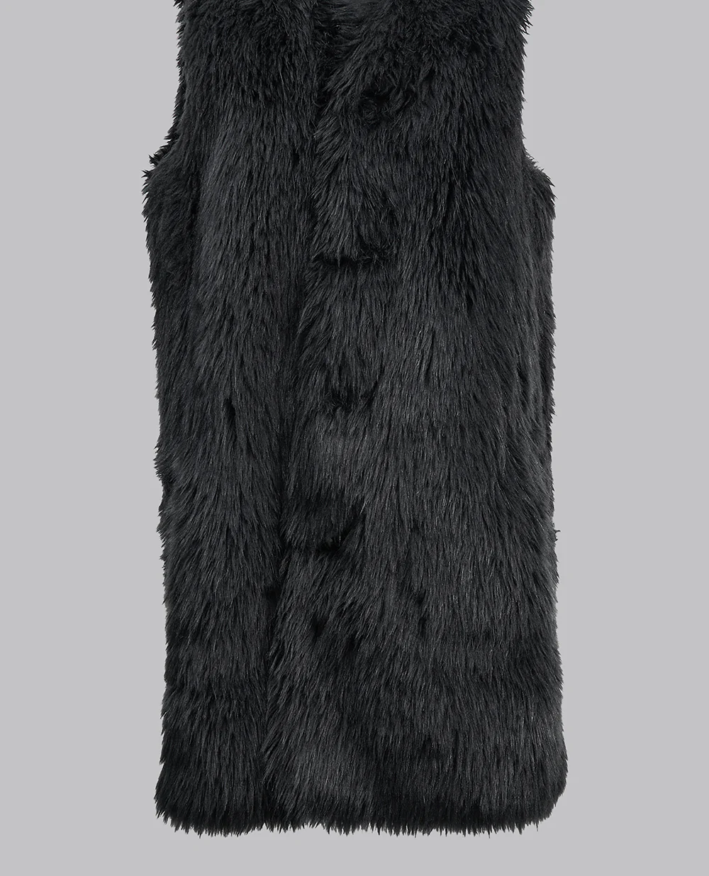 LONG FAUX FUR GILET - Image 7