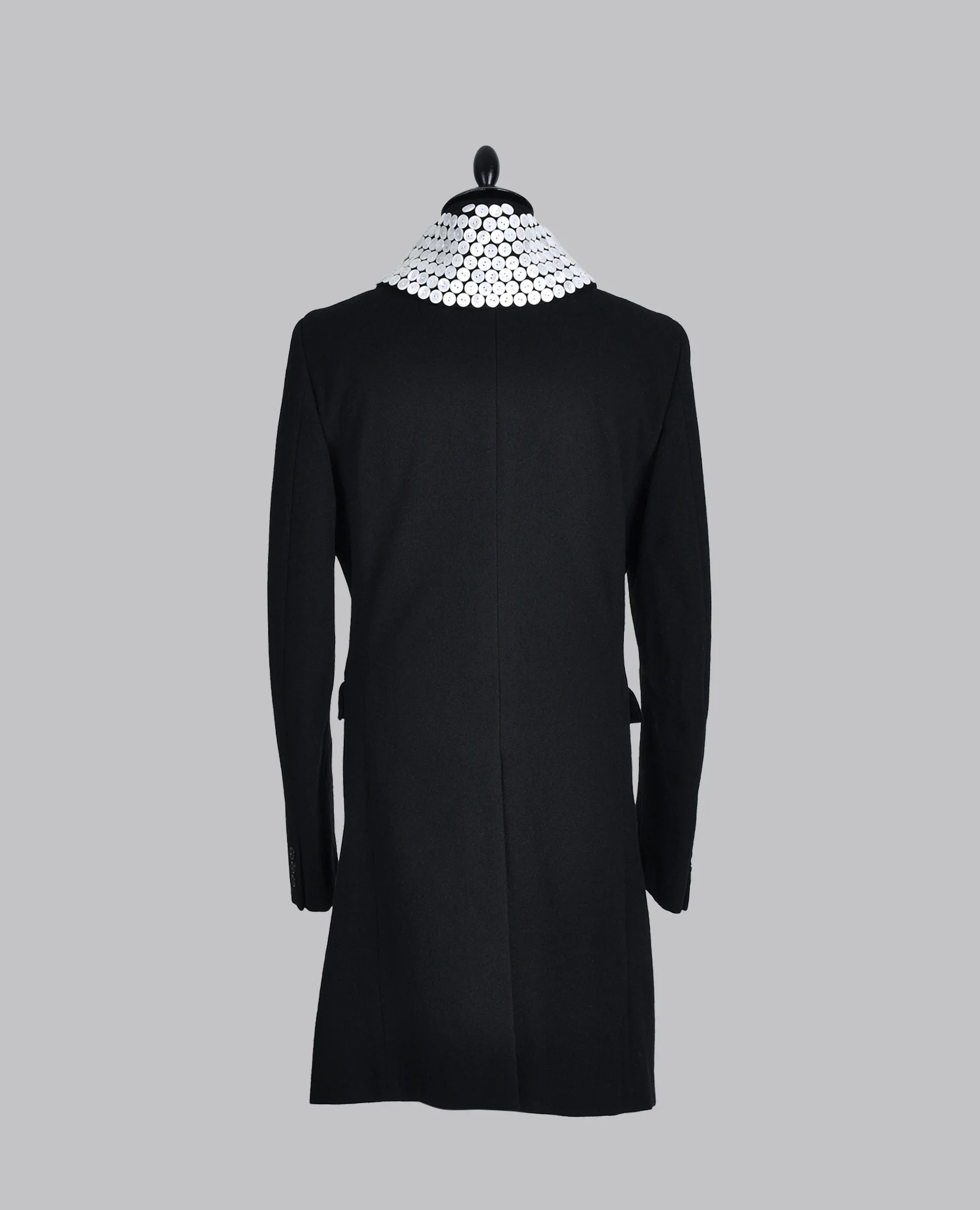 PEARL BUTTON COLLAR COAT - Image 4