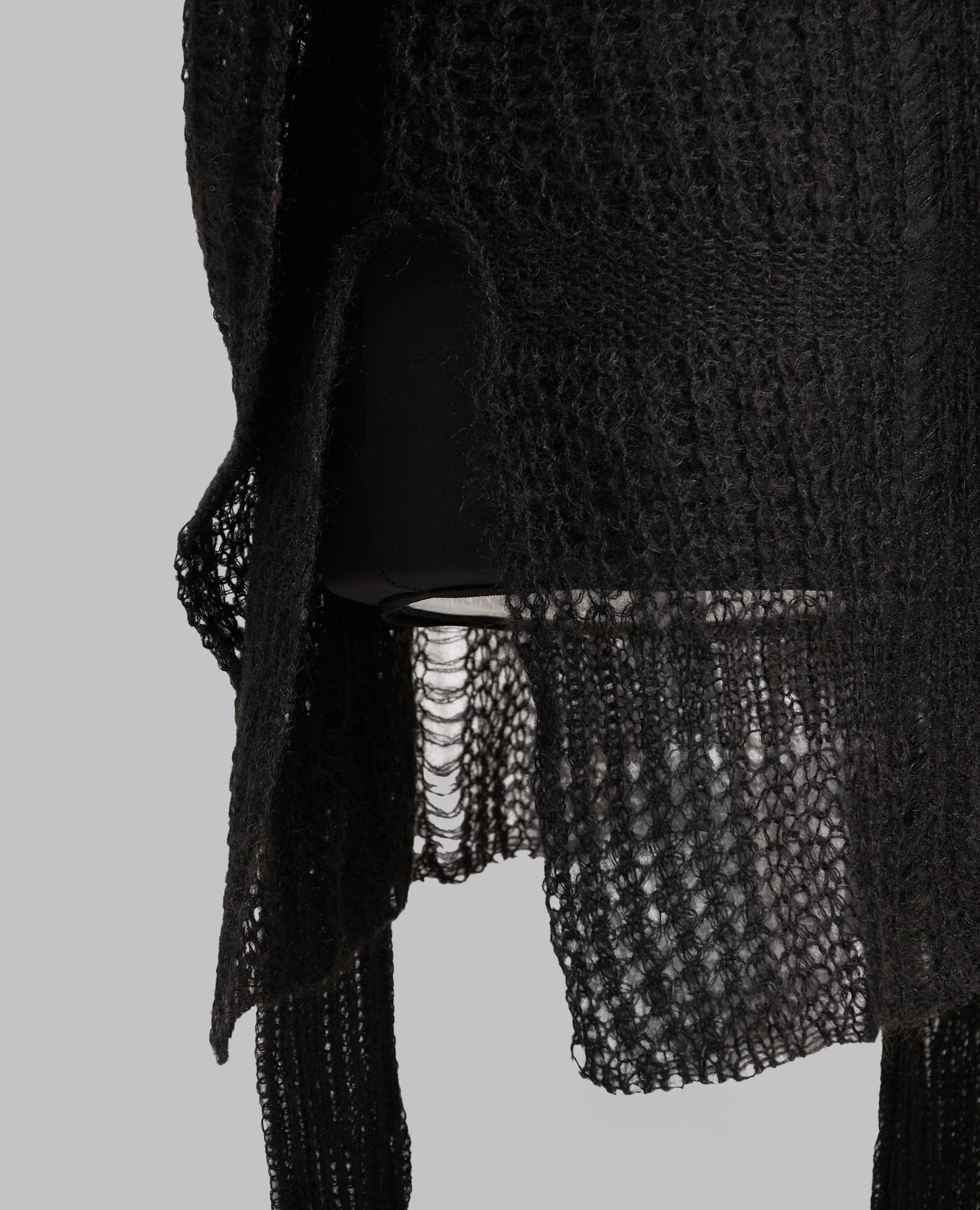 SHEER ASYMMETRY LONG KNIT - Image 10