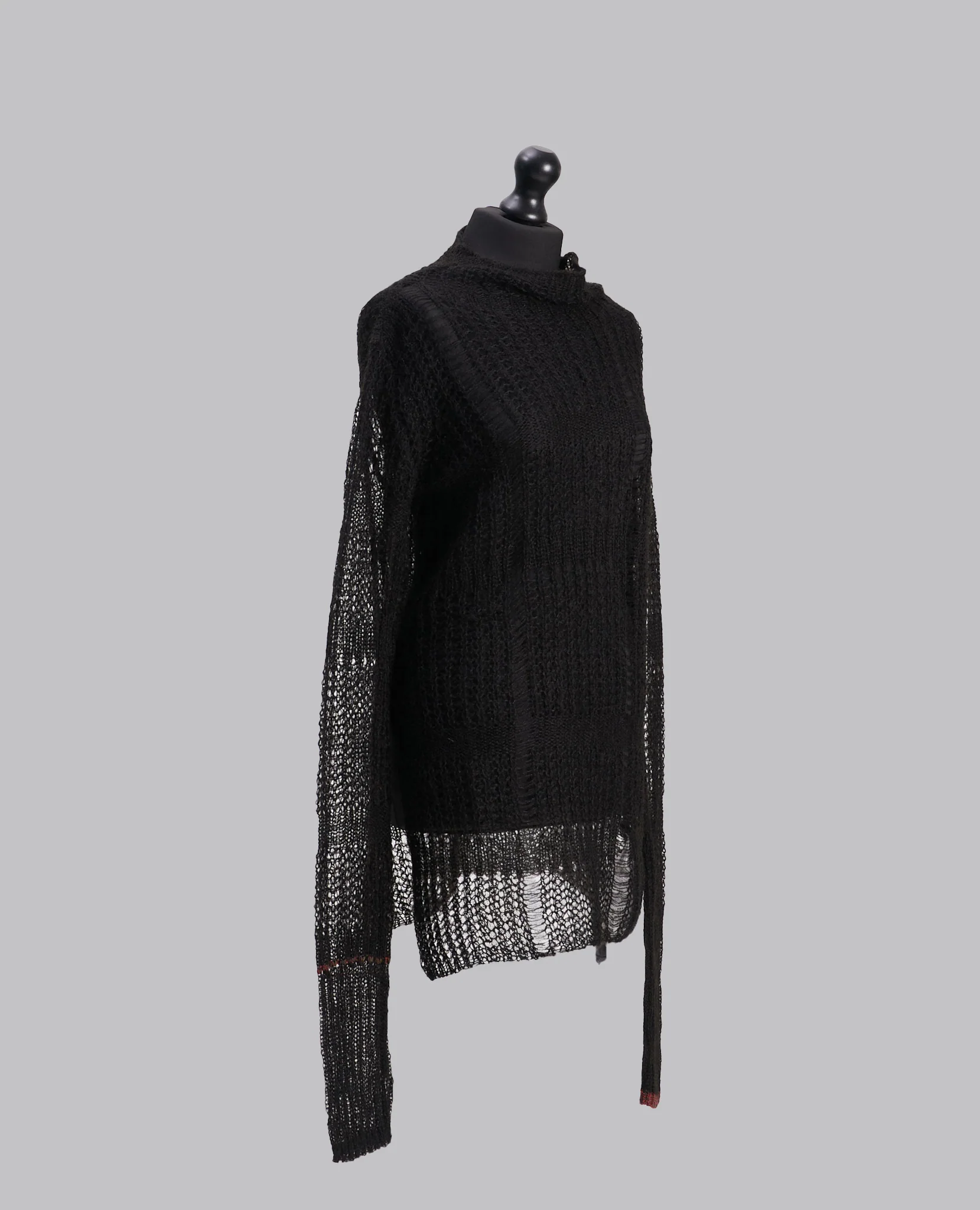 SHEER ASYMMETRY LONG KNIT - Image 3