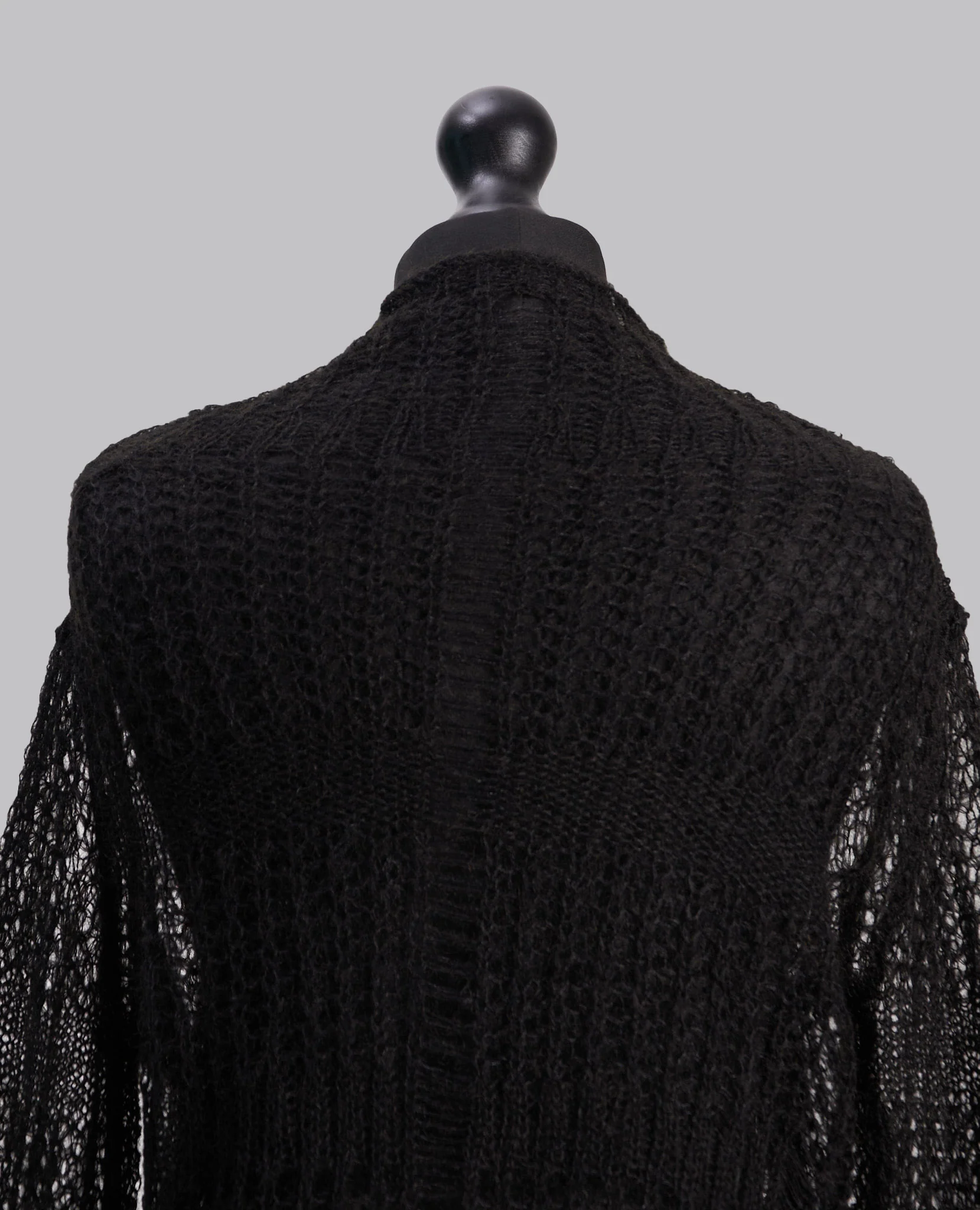 SHEER ASYMMETRY LONG KNIT - Image 4