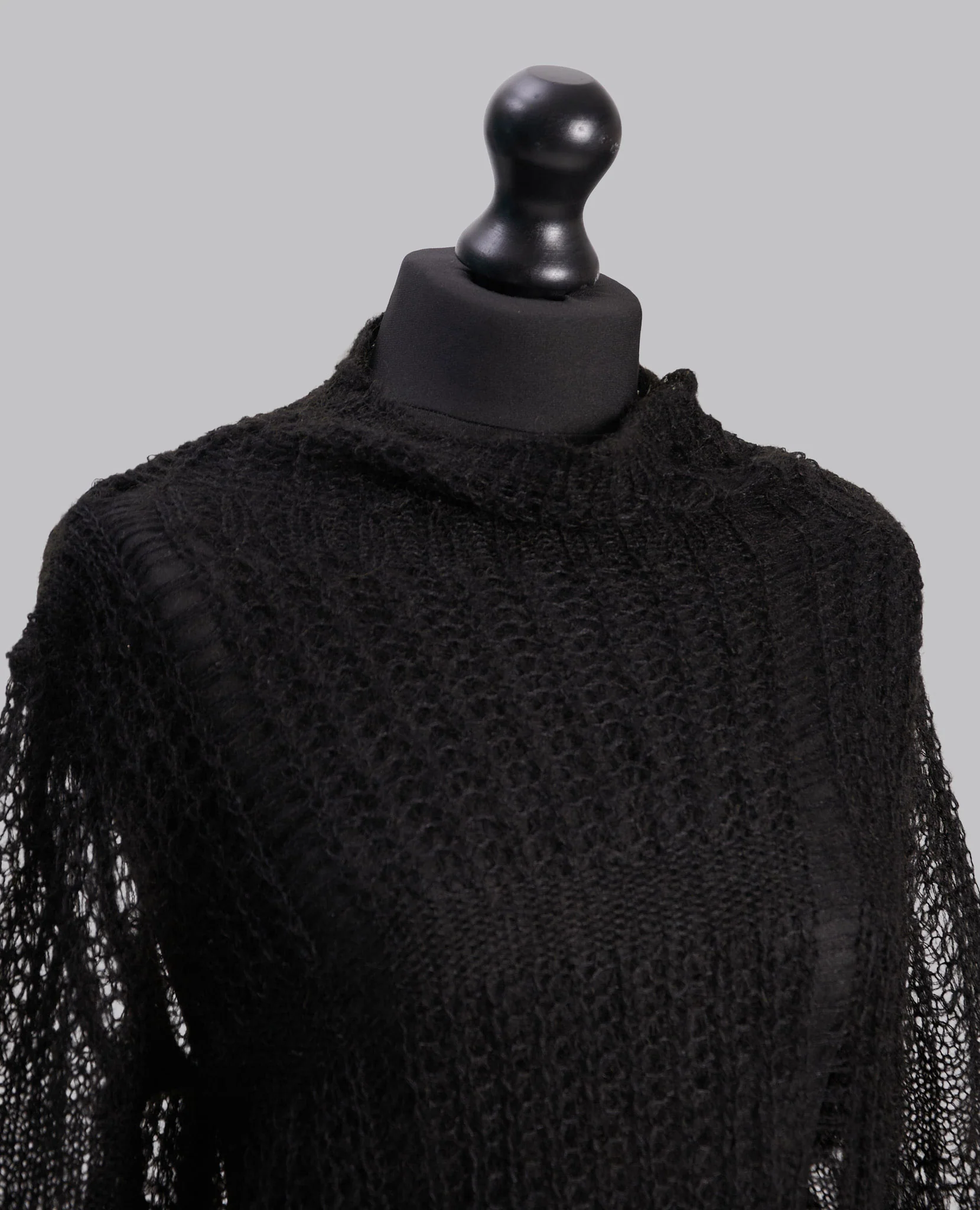 SHEER ASYMMETRY LONG KNIT - Image 5