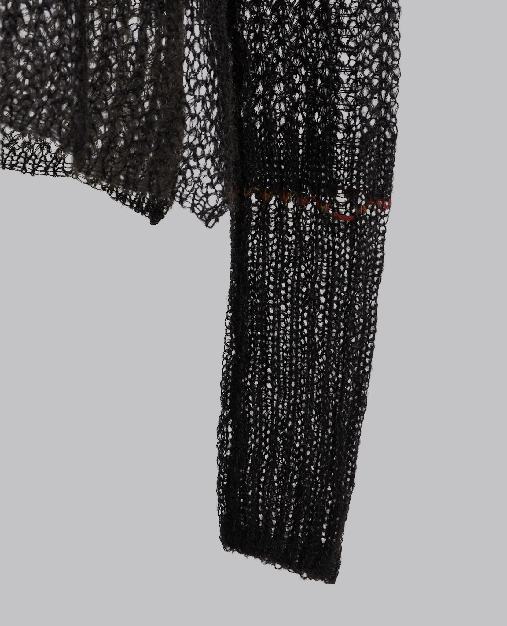 SHEER ASYMMETRY LONG KNIT - Image 6