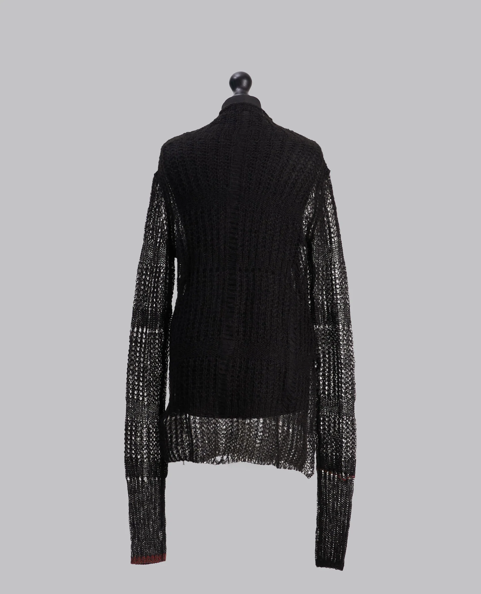 SHEER ASYMMETRY LONG KNIT - Image 7